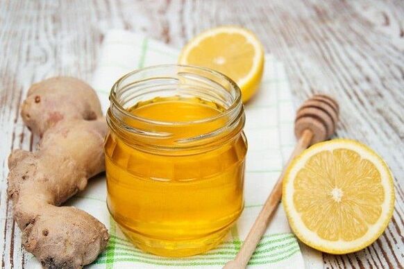 limon va asal bilan zanjabil